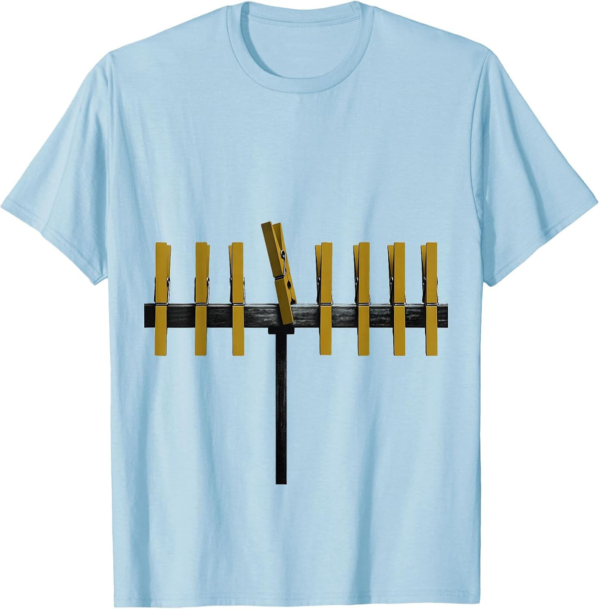 Men's Slotted Therapy Rail Occupational Therapy Humor T-Shirt - Baby Blue