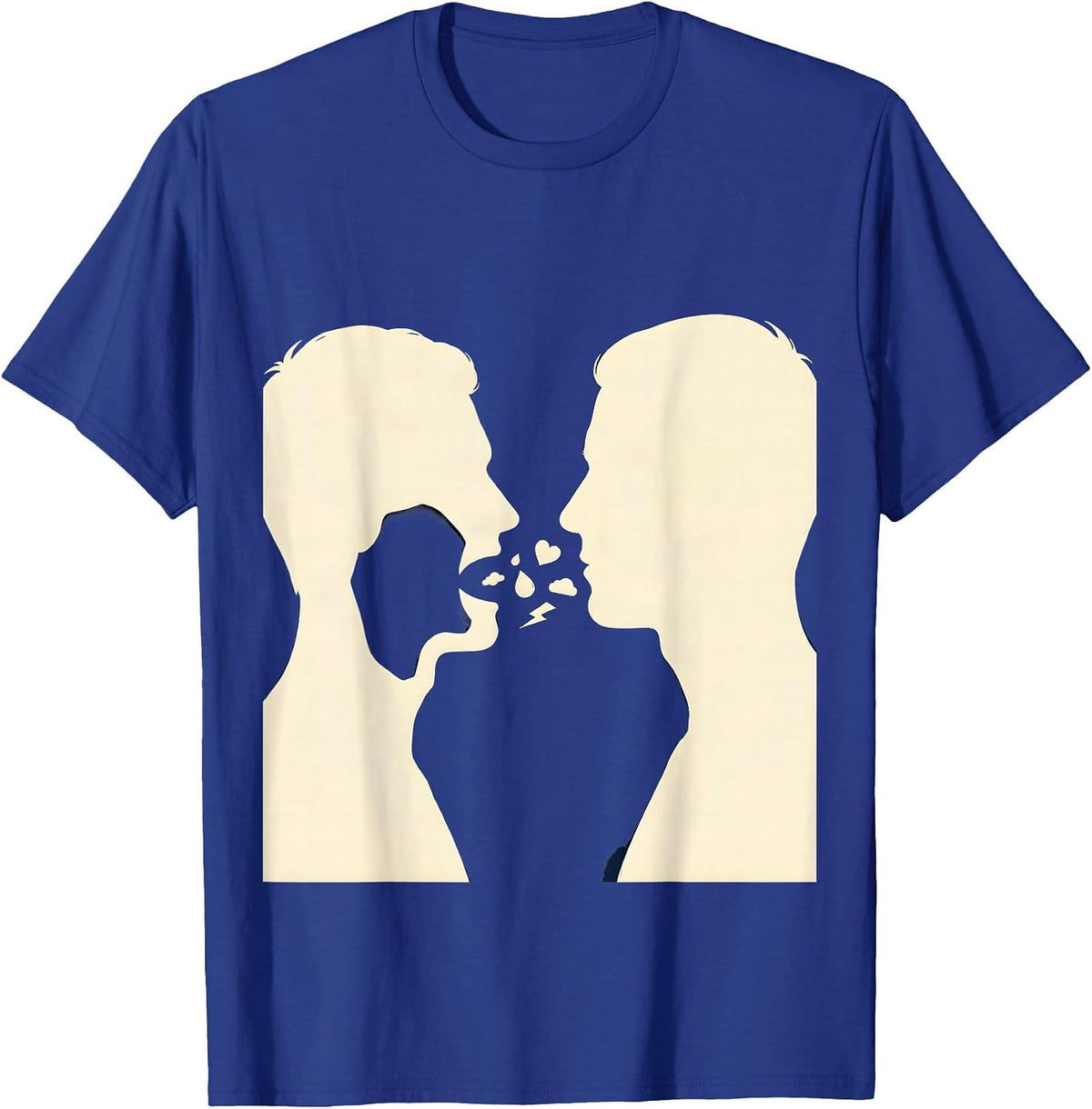 Men's Facing Emotions Mental Health Counselor Therapist Awareness T-Shirt - Royal Blue