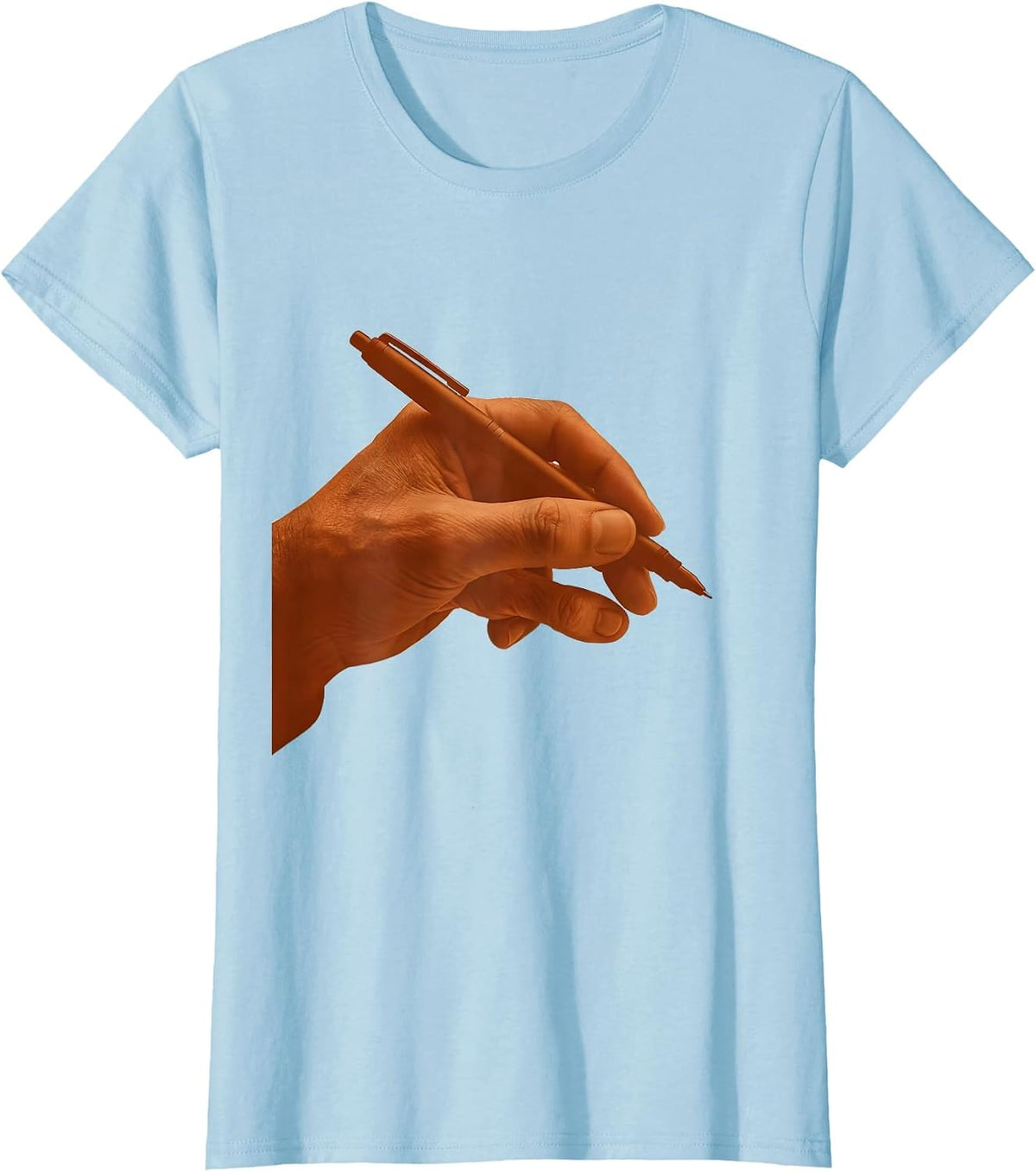 Occupational Therapy Hand Guidance Illustration T-Shirt - Baby Blue
