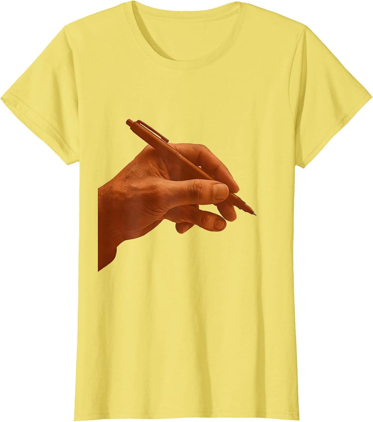 Occupational Therapy Hand Guidance Illustration T-Shirt - Lemon Yellow