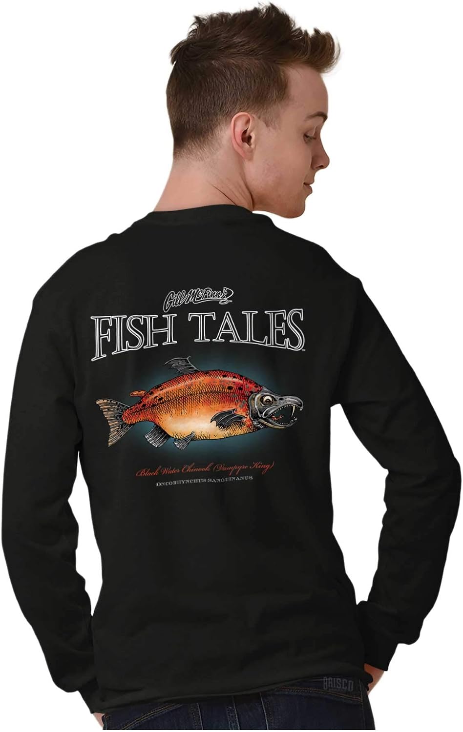 Chinook Fishing Fisherman Long Sleeve Tshirt Men Women - size chart