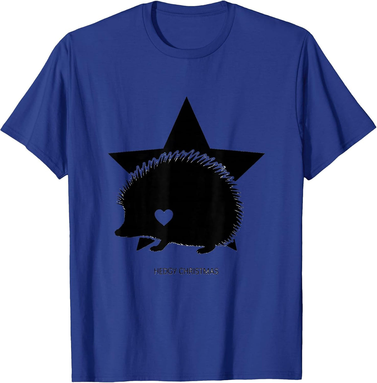 Hedgy Christmas Cute Hedgehog Lover Whimsical Humor T-Shirt - Royal Blue