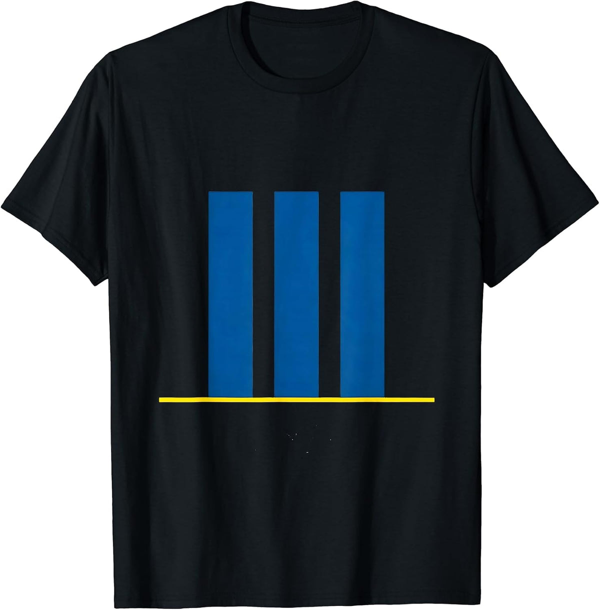 Men's Equal Bars Minimalist Down Syndrome Awareness Support T-Shirt - Black