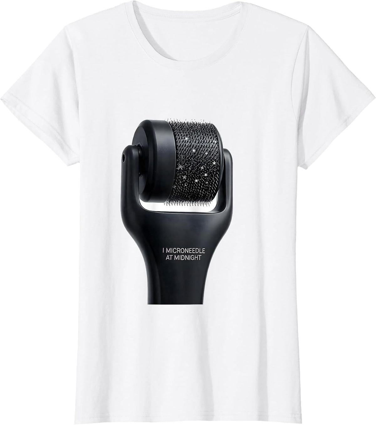 Women's I Microneedle At Midnight Funny Dermatology Halloween T-Shirt - White