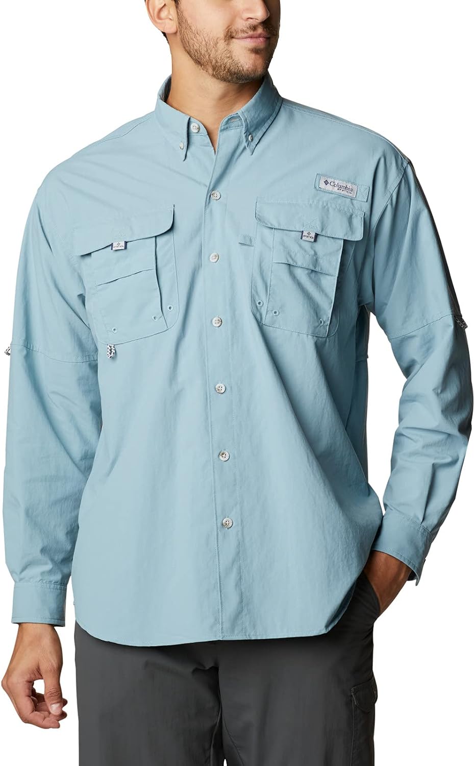 Columbia Men's PFG Bahama II Long Sleeve Shirt - Storm