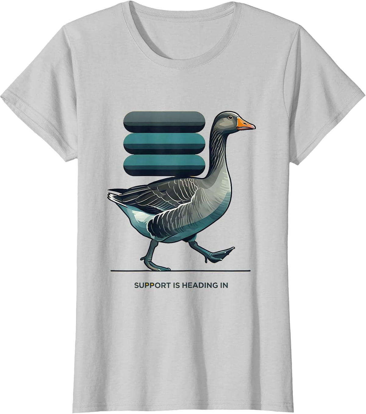 Support Is Heading In Midcentury Modern SPED Teacher T-Shirt - Silver Grey