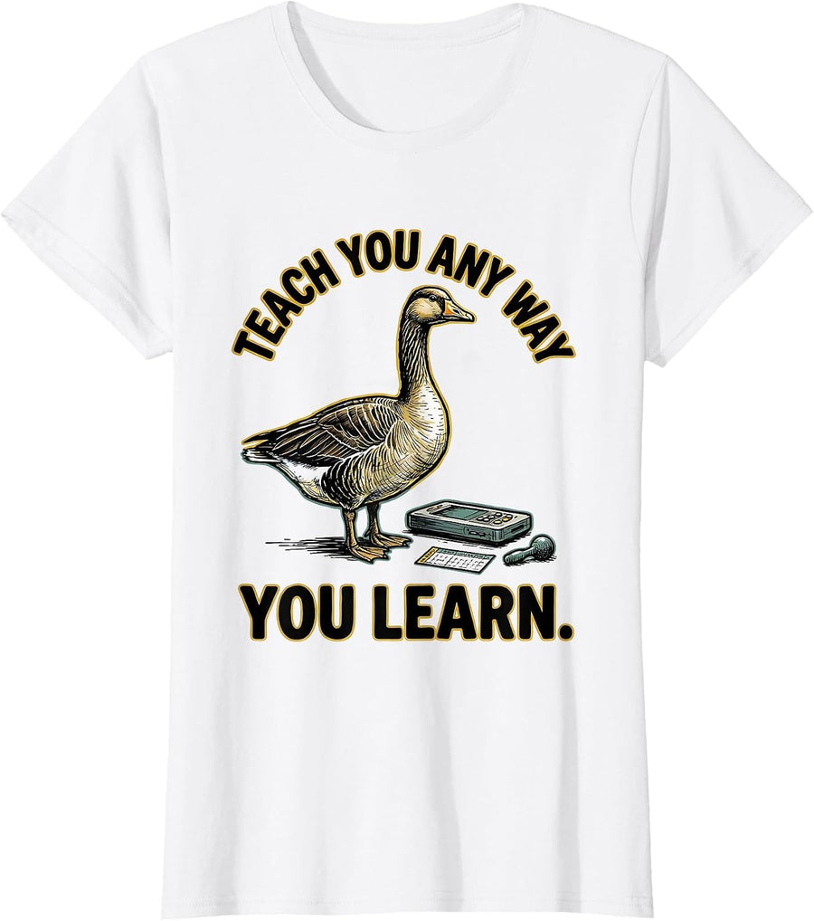 Women's Teach You Any Way You Learn Funny Special Education Teacher T-Shirt - White