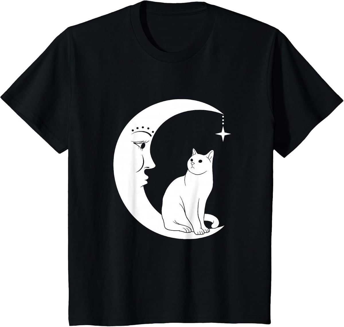 Moon Cat T-Shirt - Black