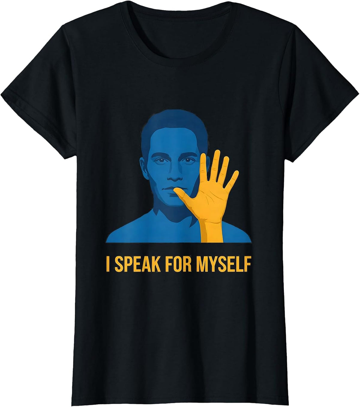 I Speak For Myself Uplifting Down Syndrome Awareness Pride T-Shirt - Black
