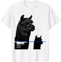 Men's Shorter Face Longer Ears Correct Animal Alpaca Lover T-Shirt - White