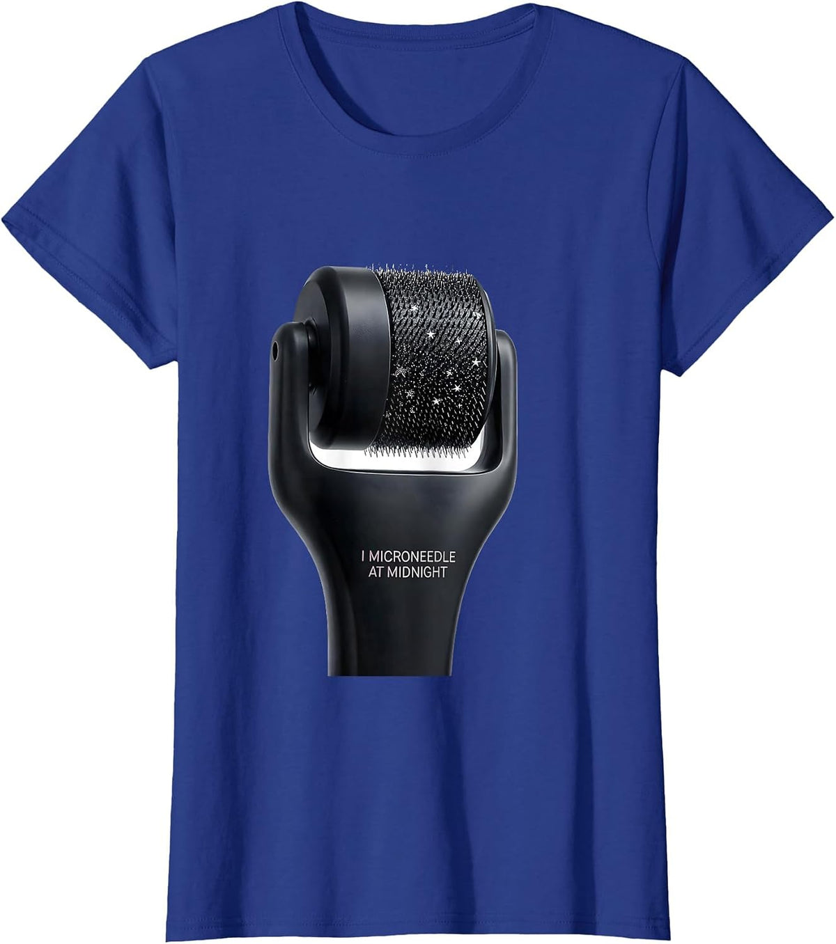 Women's I Microneedle At Midnight Funny Dermatology Halloween T-Shirt - Royal Blue