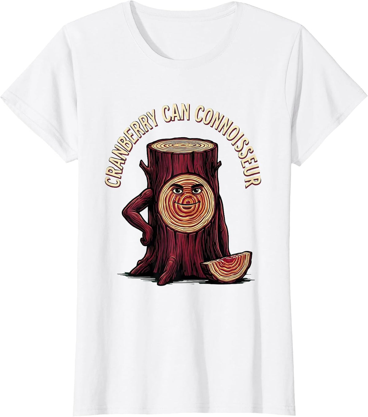 Cranberry Can Connoisseur Funny Thanksgiving Canned T-Shirt - White