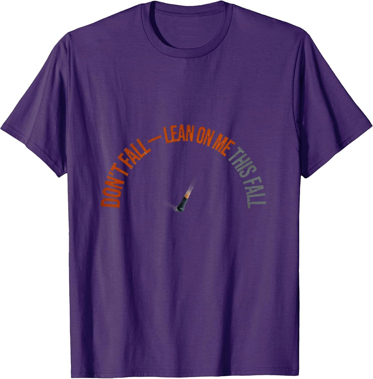 Don't Fall — Lean On Me This Fall Funny Nurse Physical T-Shirt - Purple