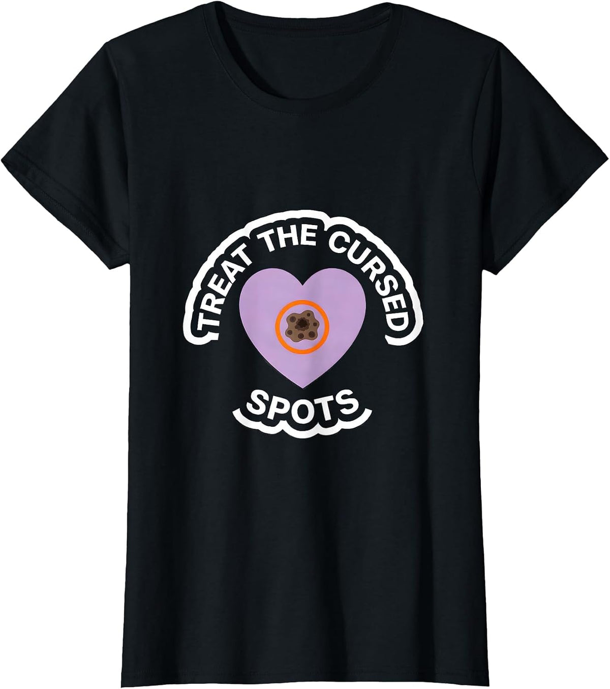 Treat The Cursed Spots Funny Dermatology Halloween T-Shirt - Black