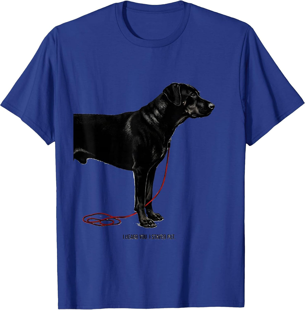 I Heard You I Stayed Put Funny Rhodesian Ridgeback Dog Lover T-Shirt - Royal Blue