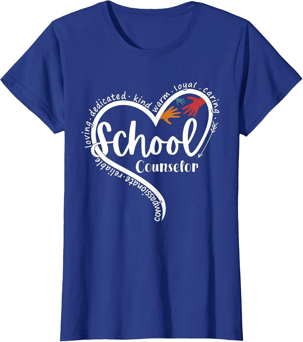 School Counselor Guidance Counselor Schools Counseling T-Shirt - Royal Blue
