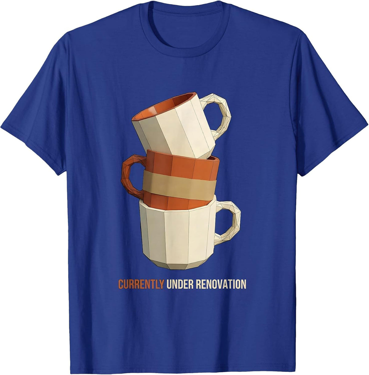 Currently Under Renovation Funny Mental Health Counselor T-Shirt - Royal Blue