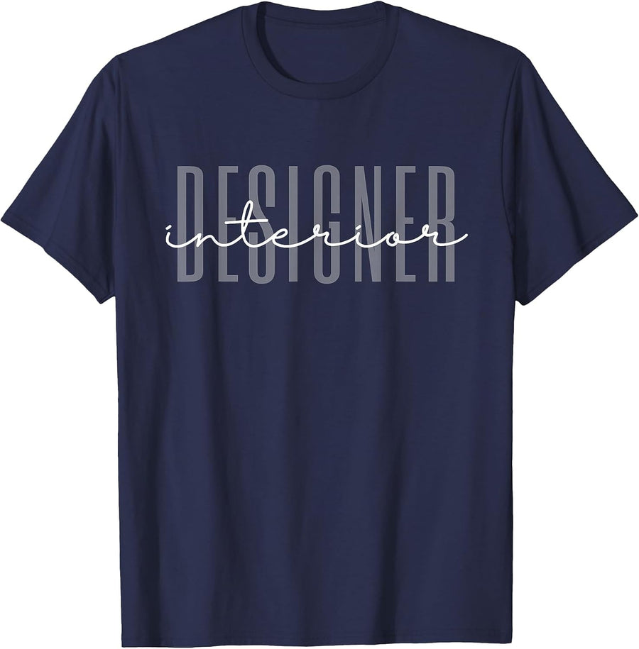 Interior Designer Interior Design T-Shirt - Navy Blue