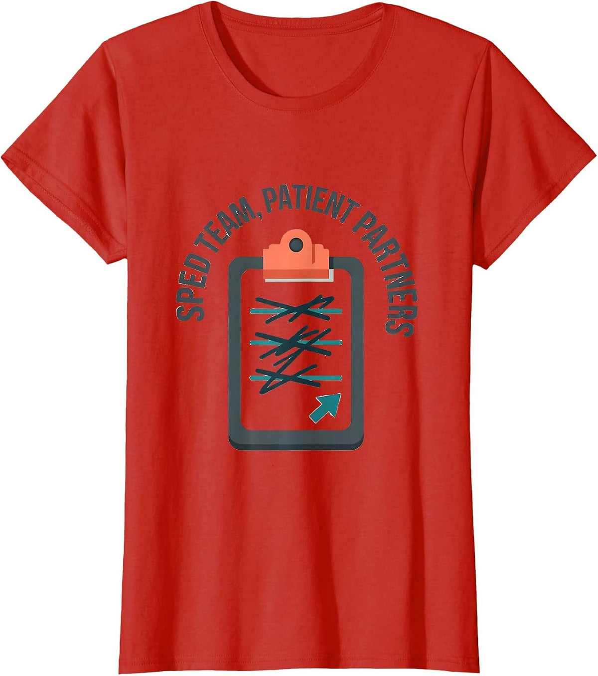 SPED Team Patient Partners Special Education Teacher T-Shirt - Red