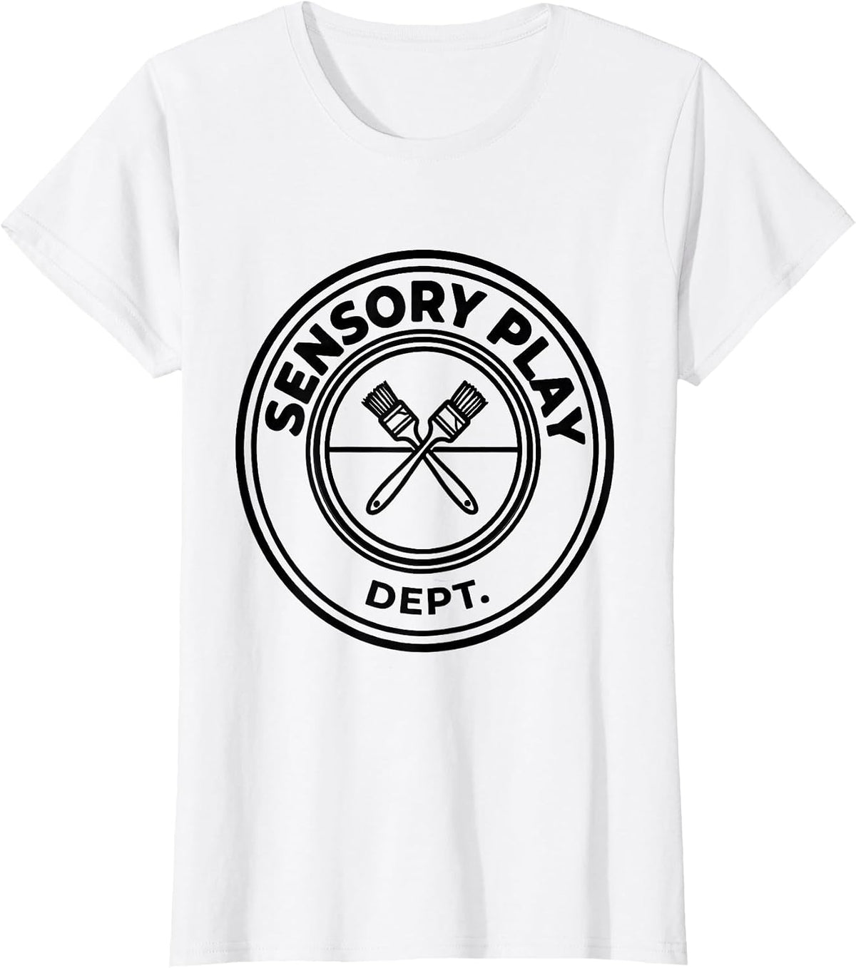 Sensory Play Dept. Occupational Therapy OT Month Humor T-Shirt - White