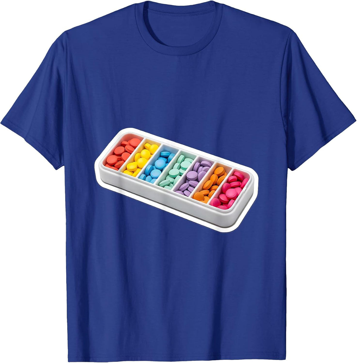 Men's Occupational Therapy Pill Organizer Graphic T-Shirt - Royal Blue