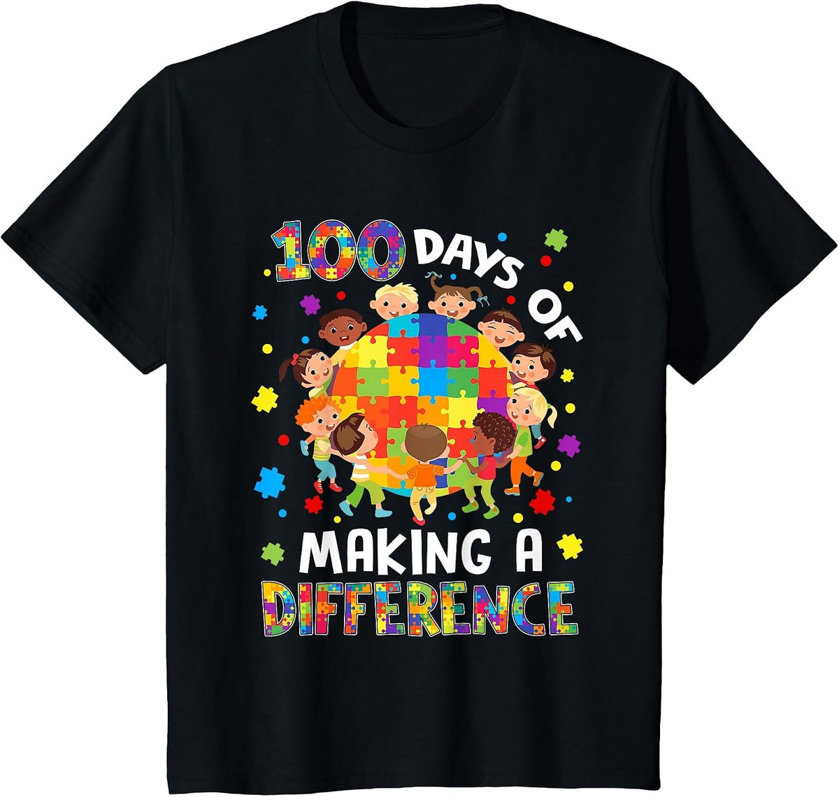 Autism Awareness T-Shirt - Black