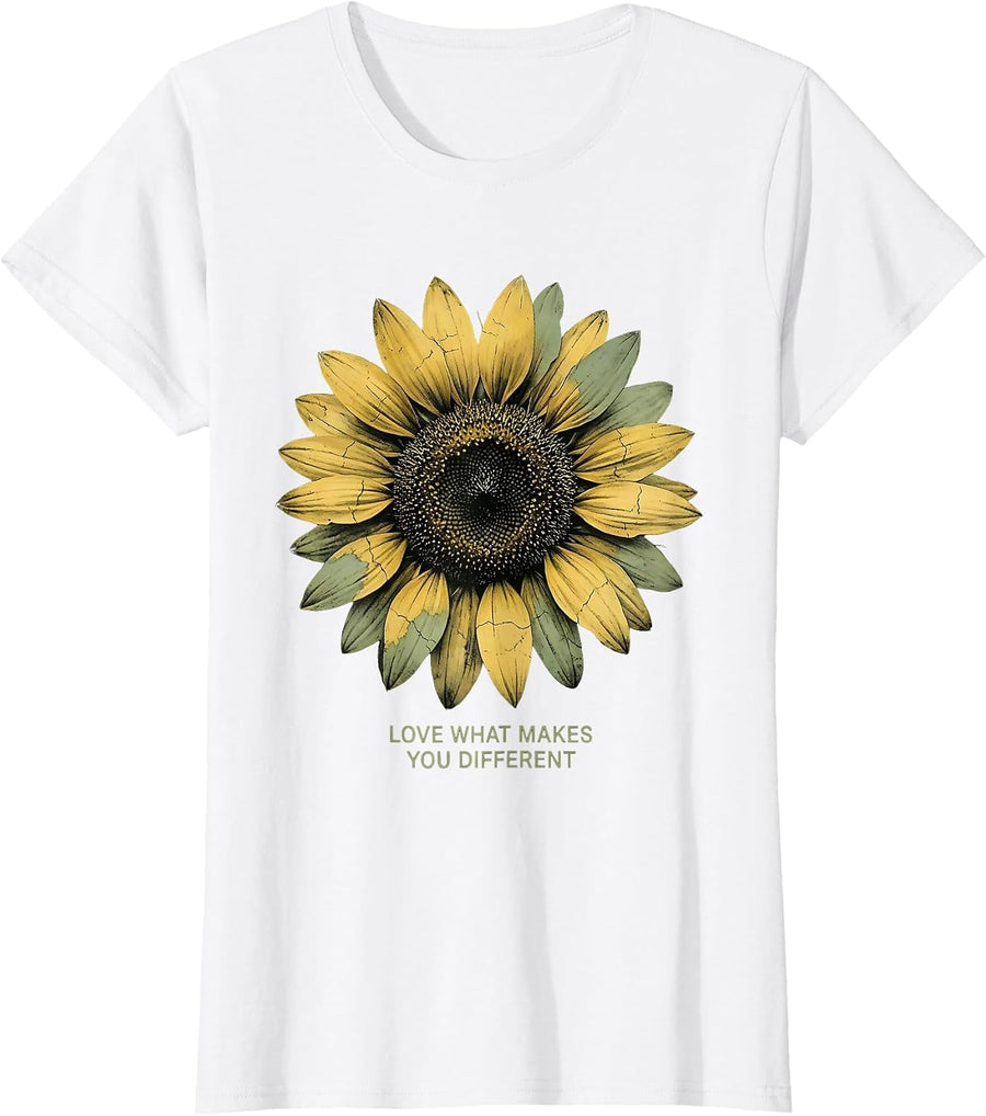 Women's Love What Makes You Different Sped Teacher T-Shirt - White