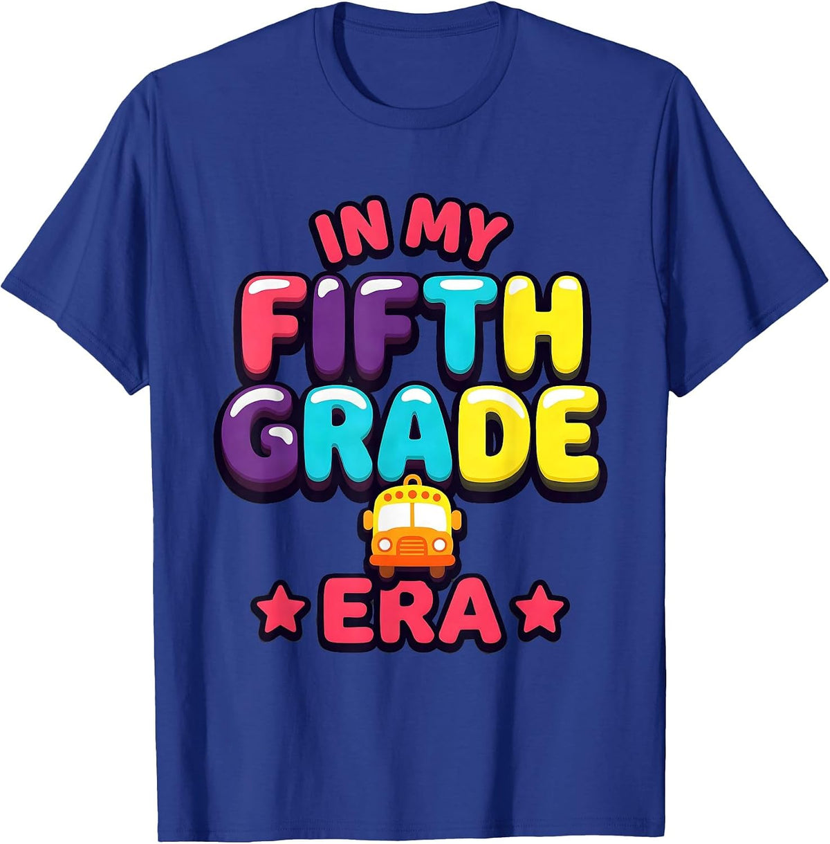 Men's In My Fifth Grade Era Gummy Jelly Pop Tie Dye Back to School T-Shirt - Royal Blue