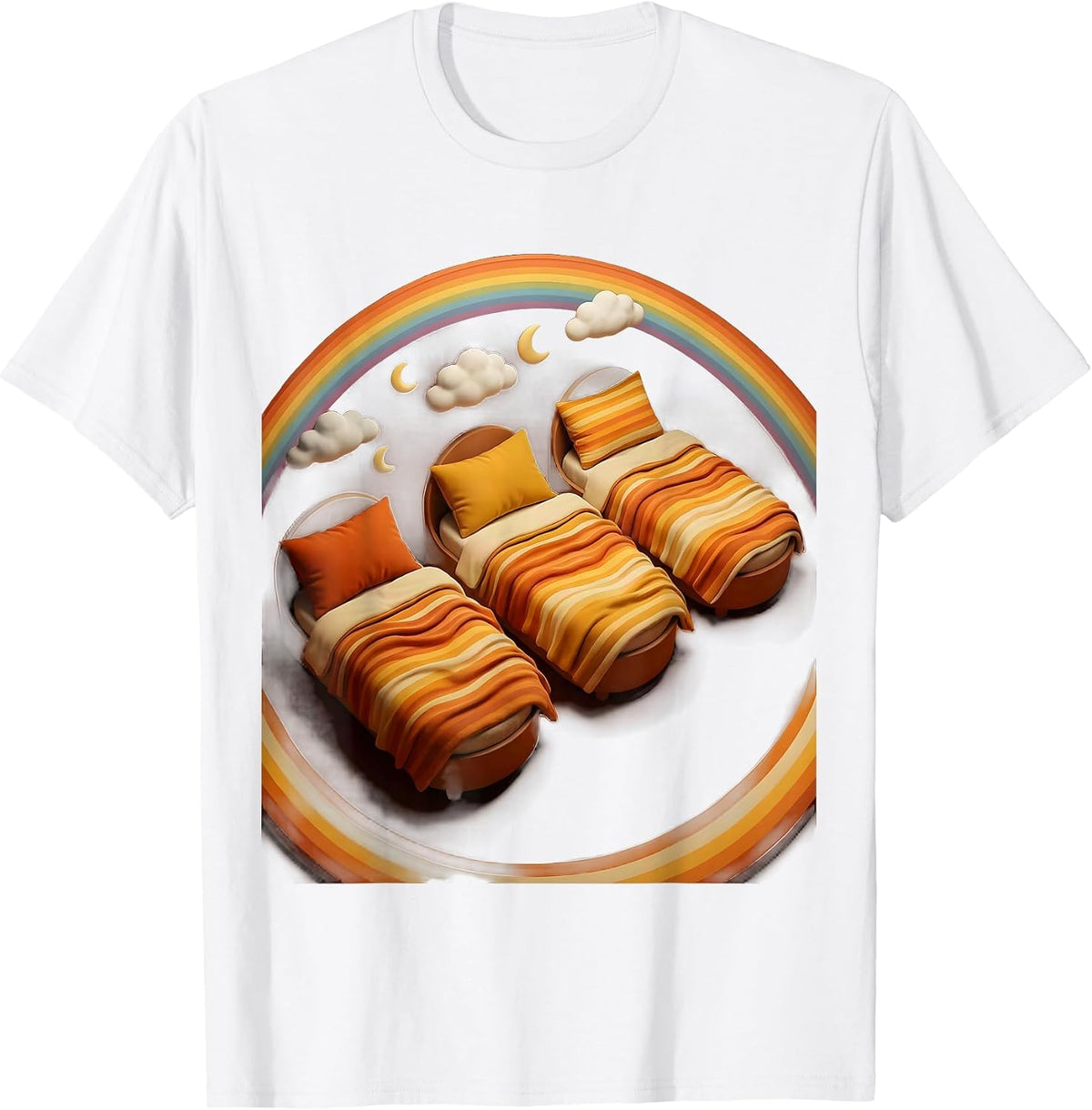 Men's Kindergarten Teacher Nap Time Cots Graphic T-Shirt - White