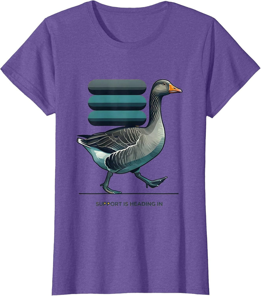 Support Is Heading In Midcentury Modern SPED Teacher T-Shirt - Purple Heather