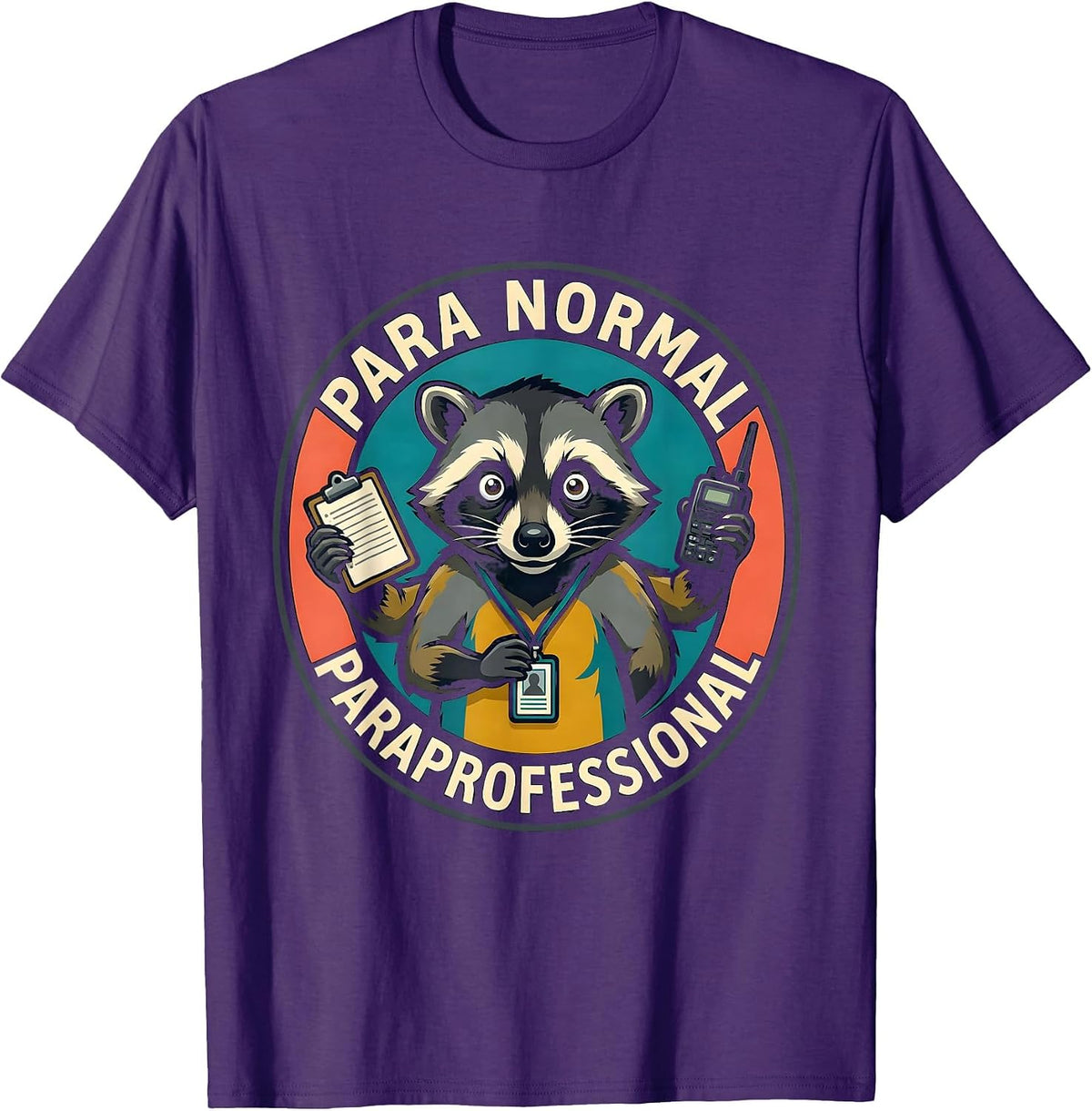 Para Normal Paraprofessional Funny SPED Teacher Aide Work T-Shirt - Purple