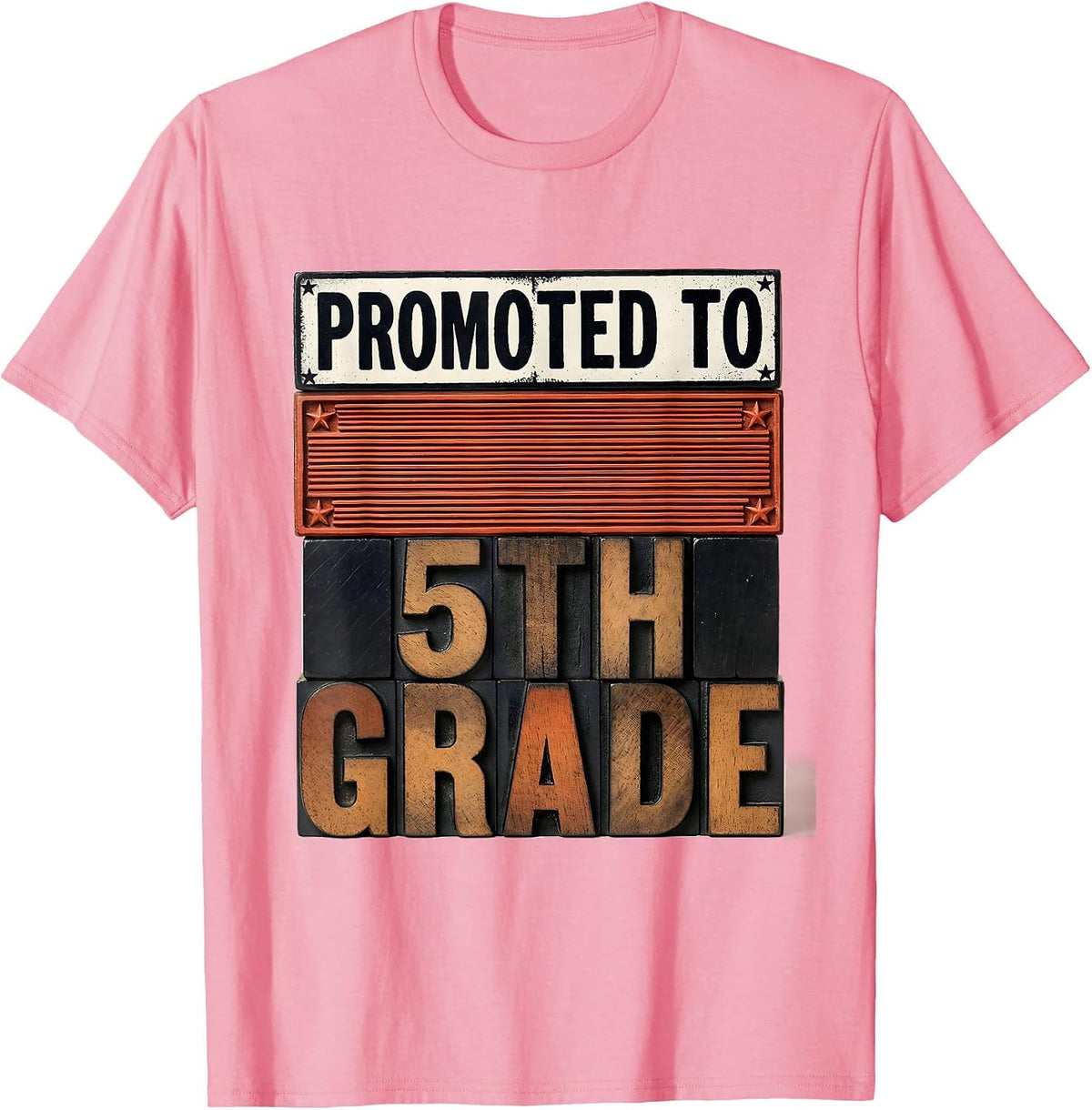Men's Promoted To 5th Grade Bruh We Back Back To School Meme T-Shirt - Pink