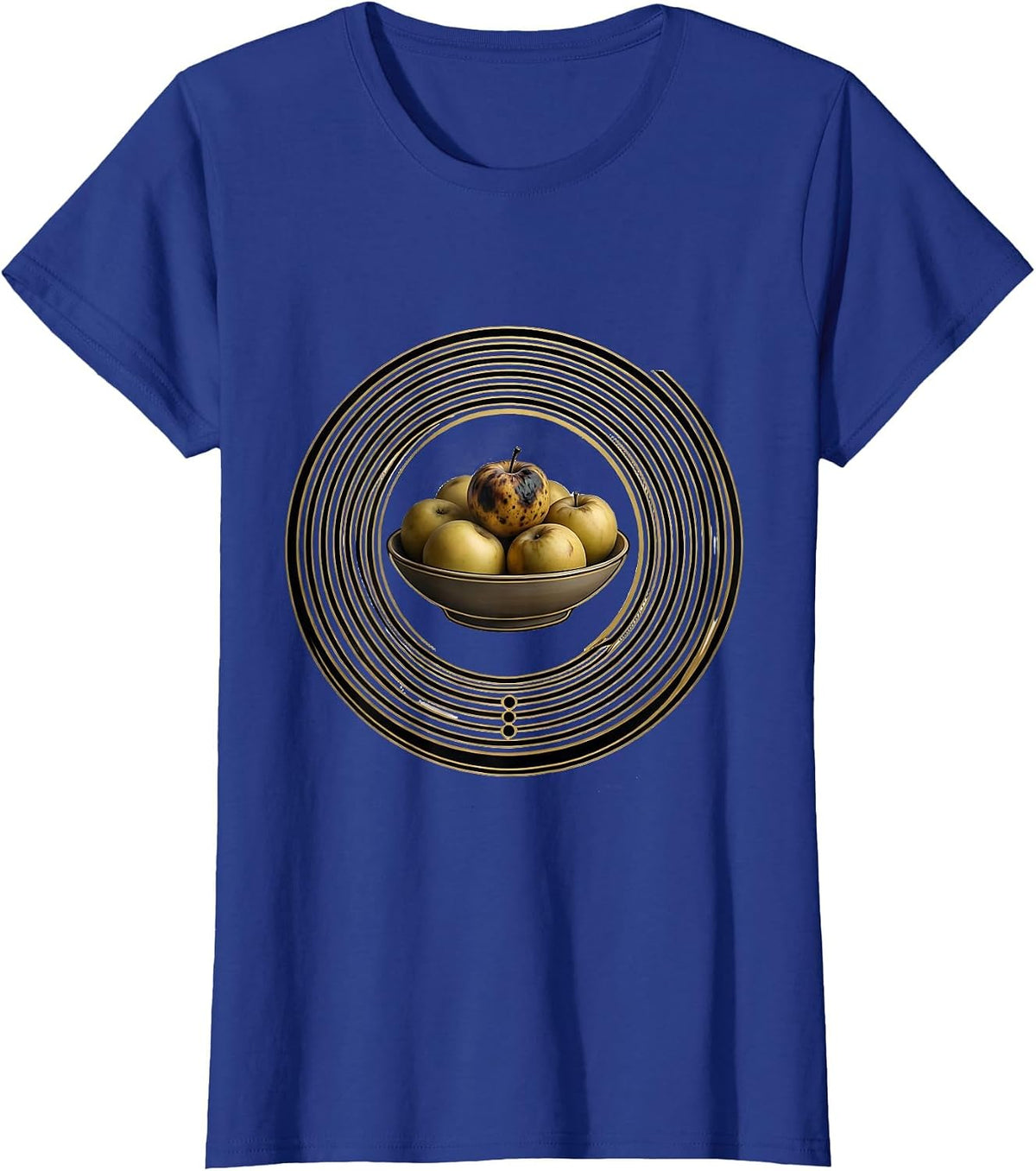 Women's We Do Not Care Club Sarcastic Cat Humor T-Shirt - Royal Blue