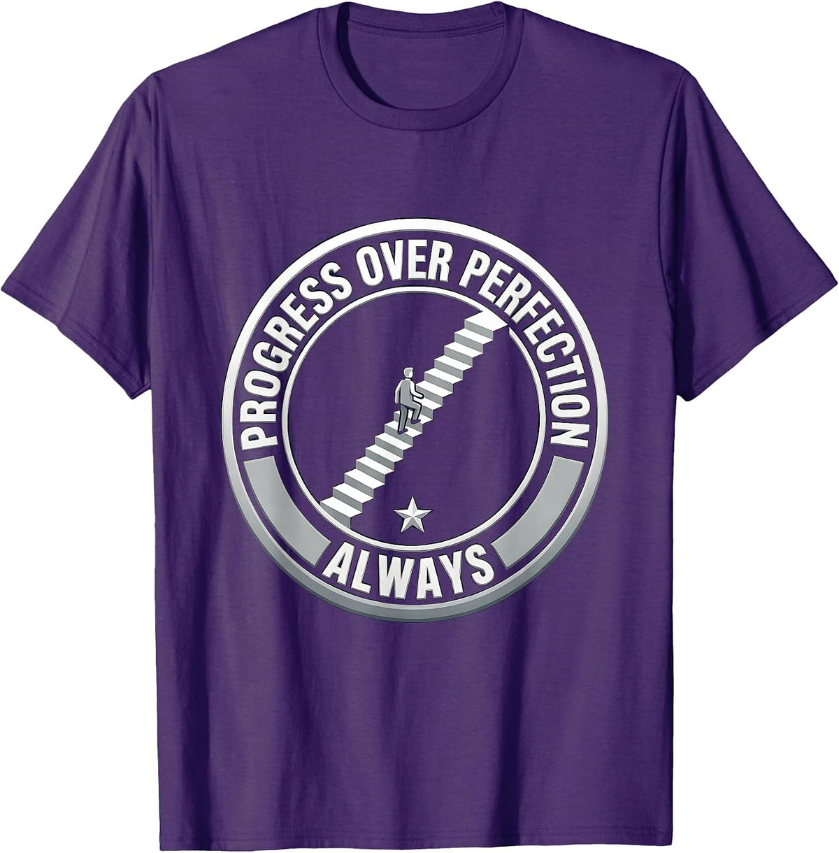 Progress Over Perfection Special Education Design T-Shirt - Purple