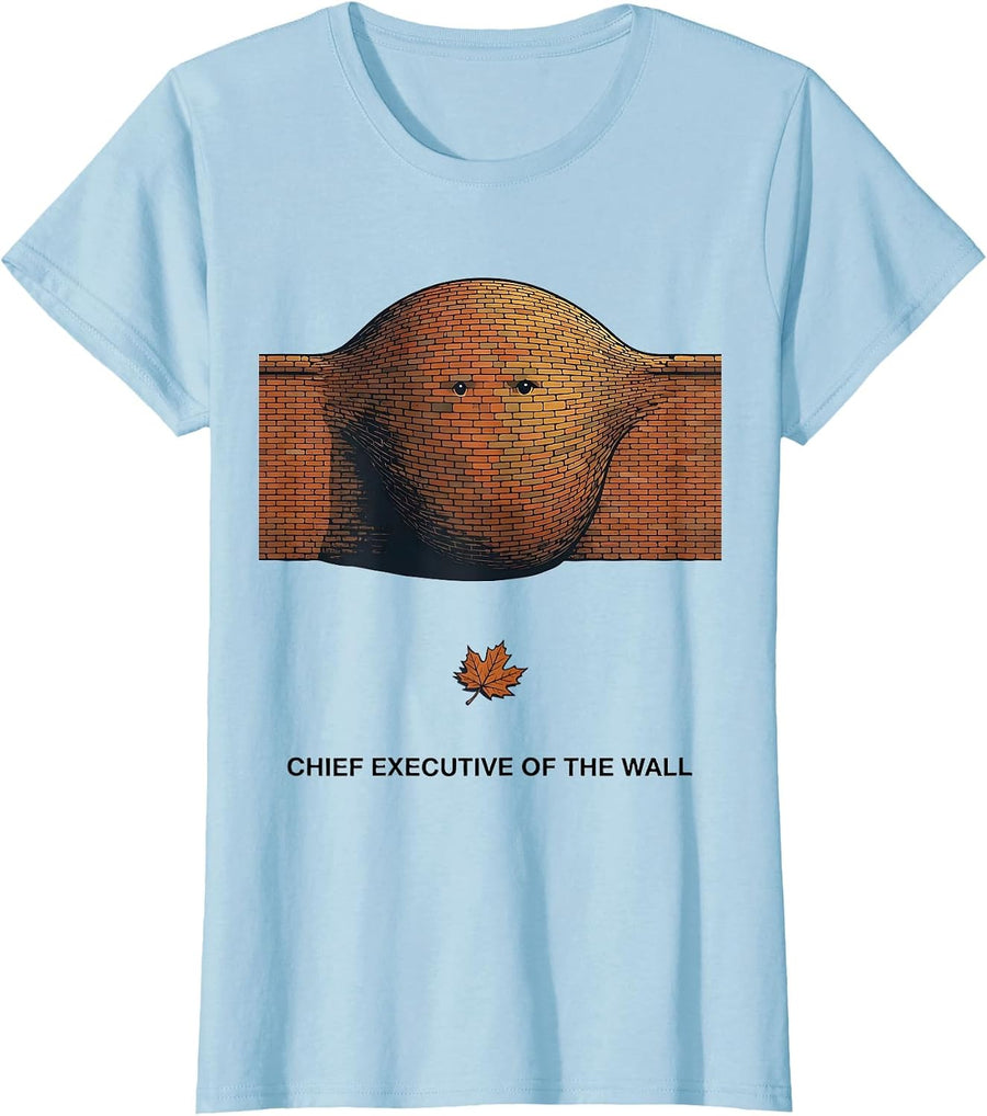 Women's Chief Executive of the Wall Whimsical Autumn Nursery Rhyme T-Shirt - Baby Blue