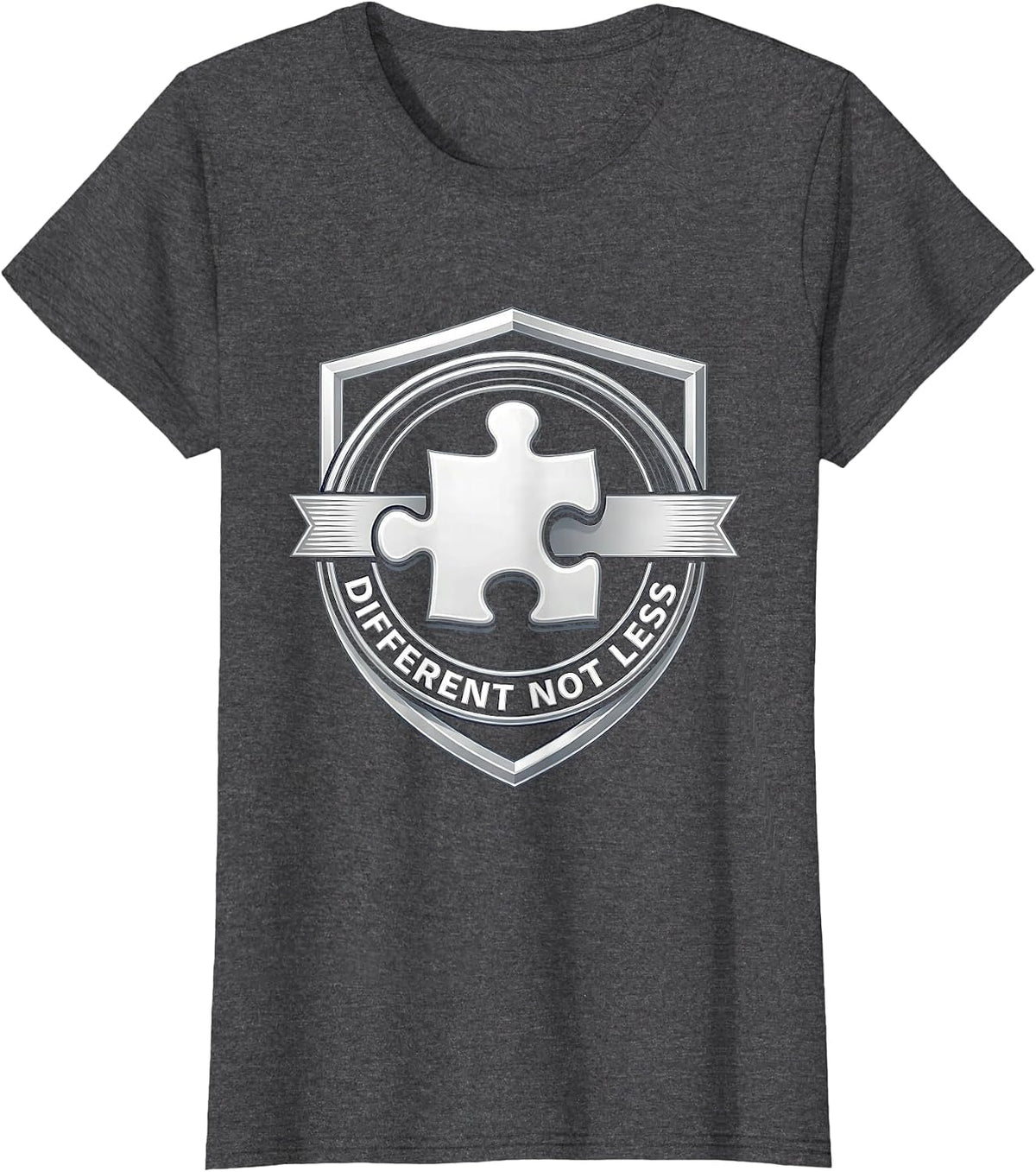 Women's Different Not Less Special Education Awareness T-Shirt - Dark Heather Grey