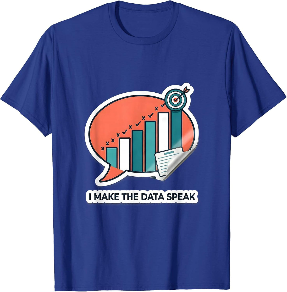 Men's I Make The Data Speak Funny Special Education Teacher SPED T-Shirt - Royal Blue