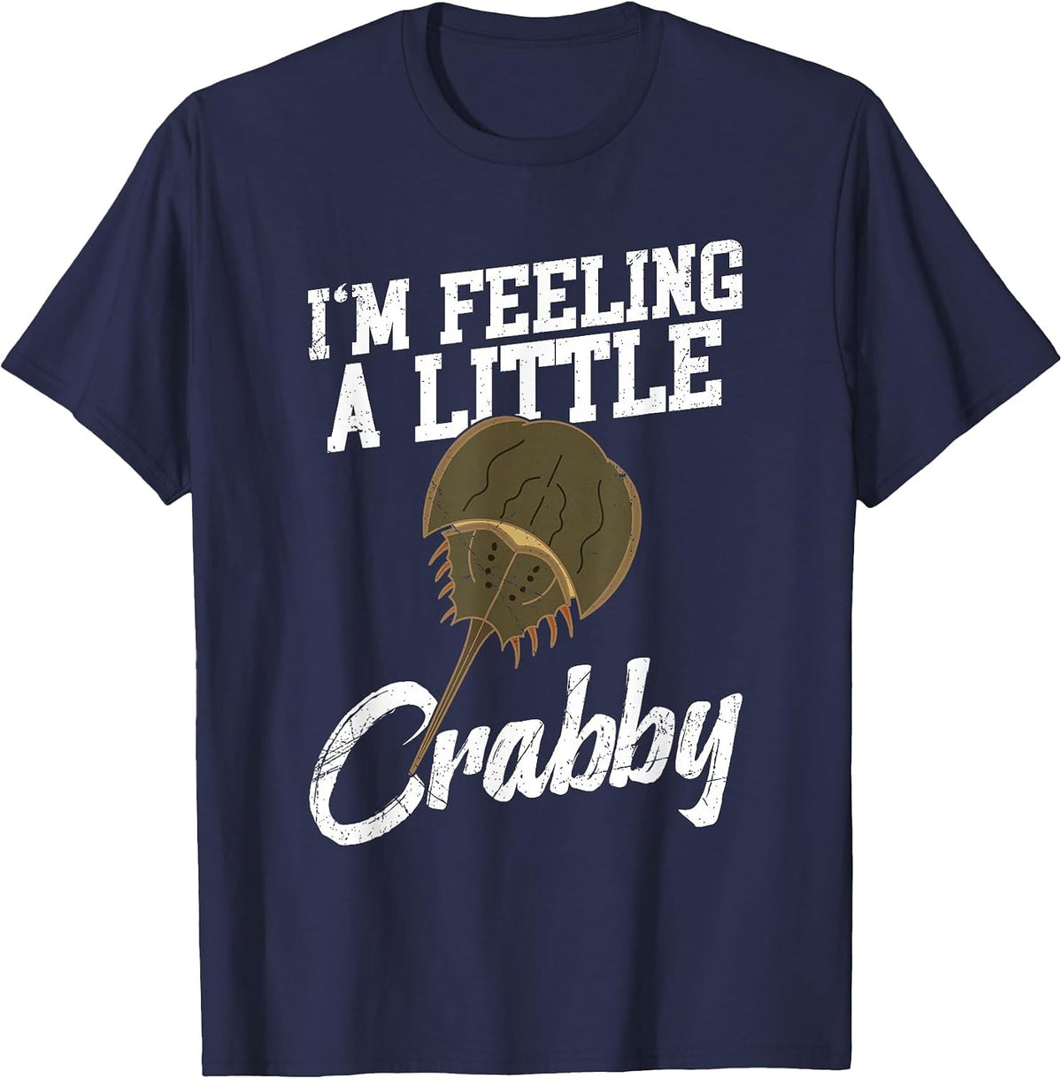 Horseshoe Crab Owner Biologist Chelicerate Encycloart T-Shirt - Navy Blue