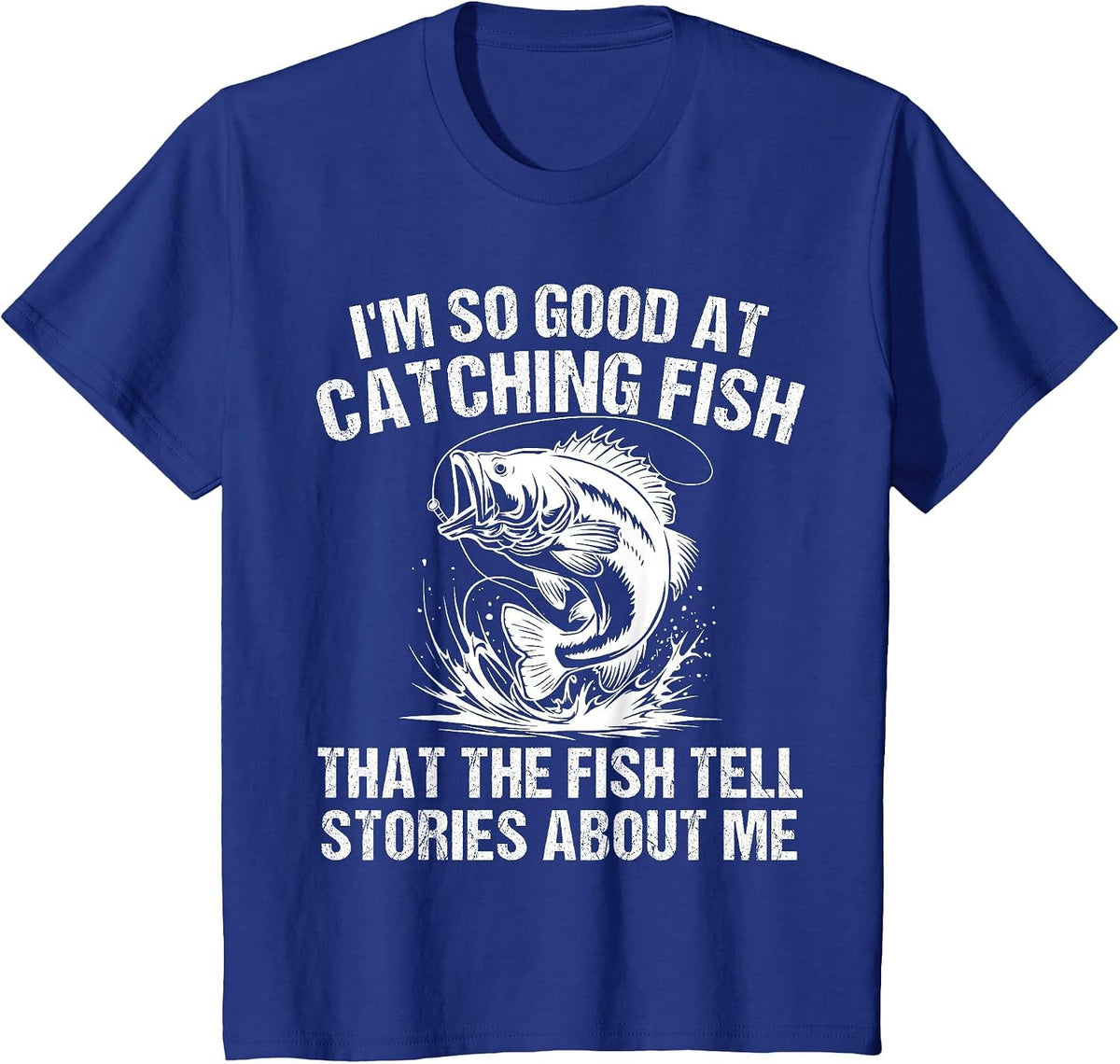 Bass Fishing Fisherman Funny Fisherman Catch Fish T-Shirt - Royal Blue