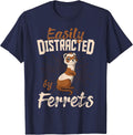 Ferret Cute Lover Expert Mustelidae T-Shirt - Navy Blue