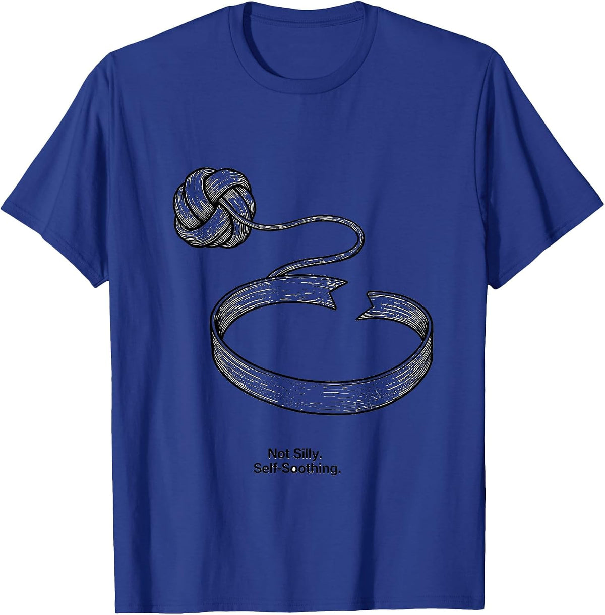 Men's Not Silly Self-Soothing Special Education Teacher Autism T-Shirt - Royal Blue