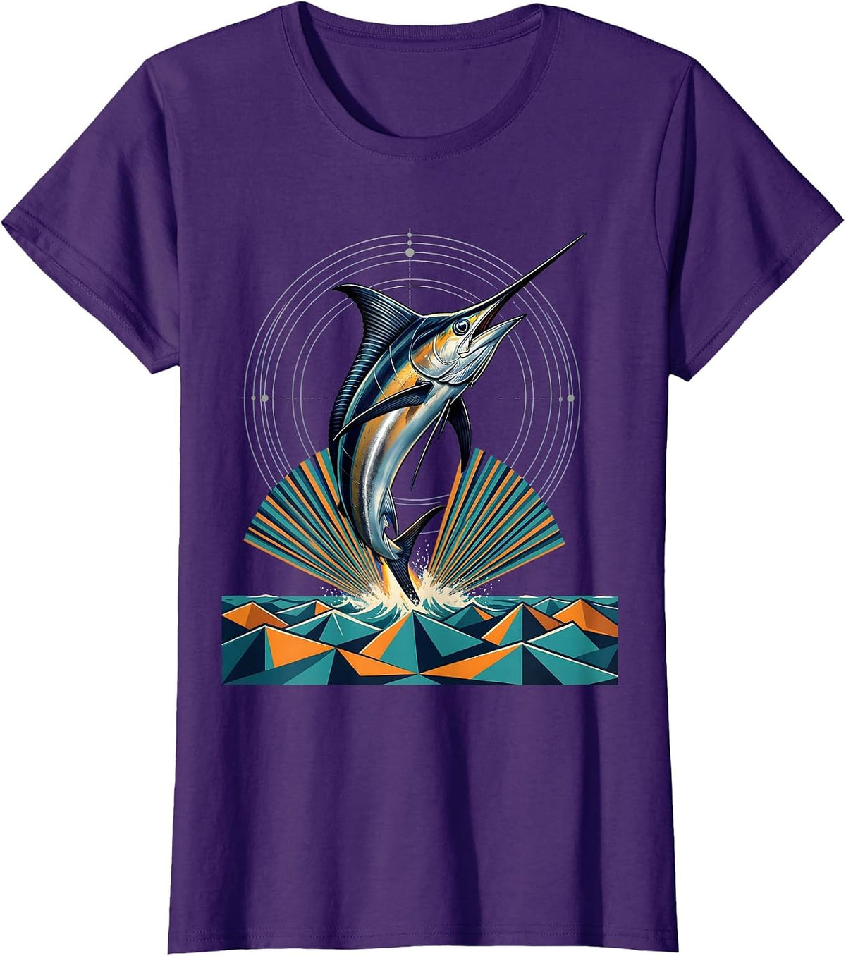 Women's Gulf of America Mahi-Mahi Explosion Graphic T-Shirt - Purple