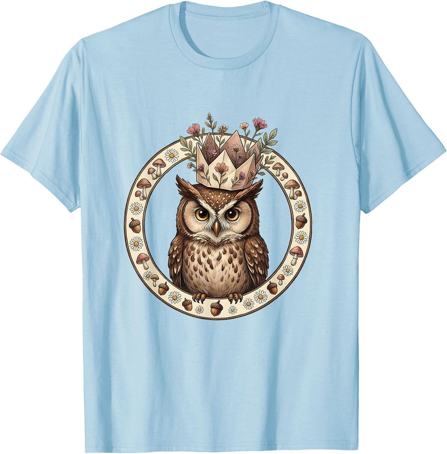 Men's Preschool Teacher Paper Crown Illustration T-Shirt - Baby Blue