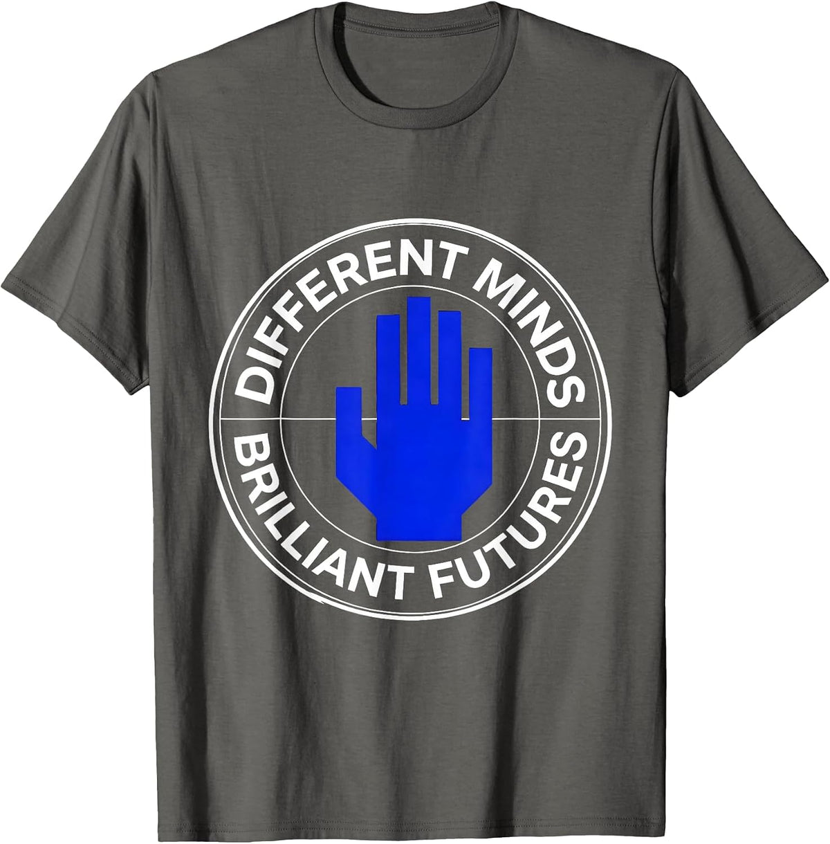 Men's Different Minds Brilliant Futures Special Ed Teacher T-Shirt - Asphalt Grey