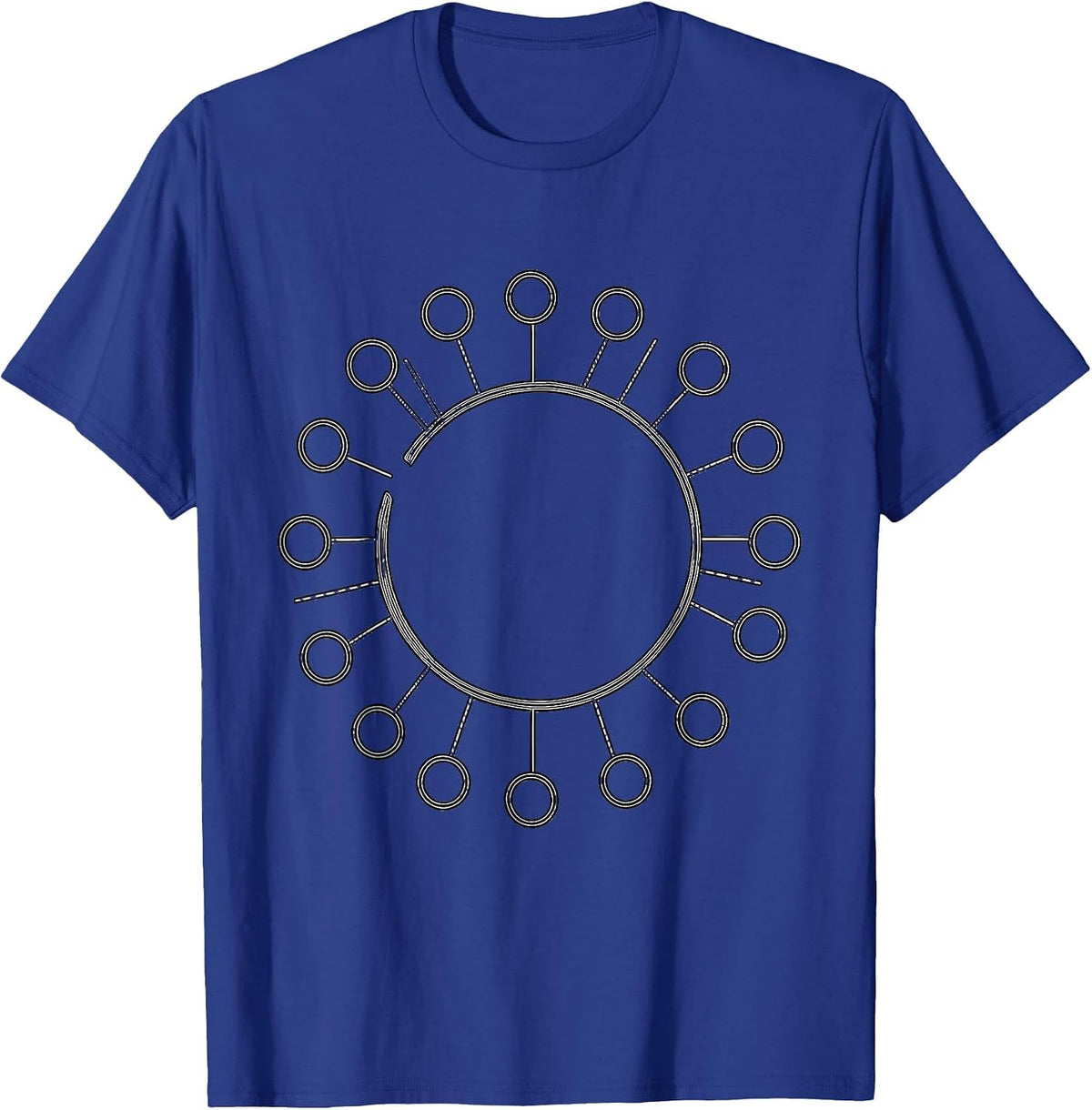 Circle Connection Funny Mental Health Counselor Humor T-Shirt - Royal Blue