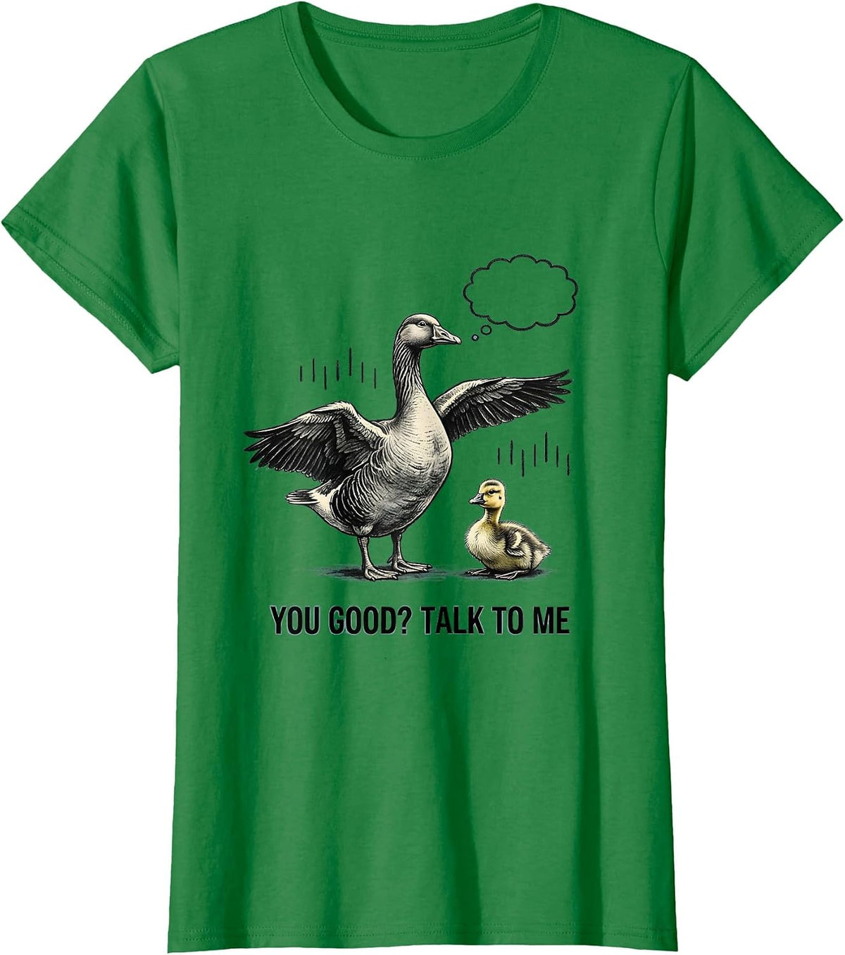 You Good? Talk To Me Funny Mental Health Counselor Therapist T-Shirt - Kelly Green