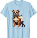 Men's My Pittie Rescued Me Funny Pitbull Dog Mom Pride T-Shirt - Baby Blue