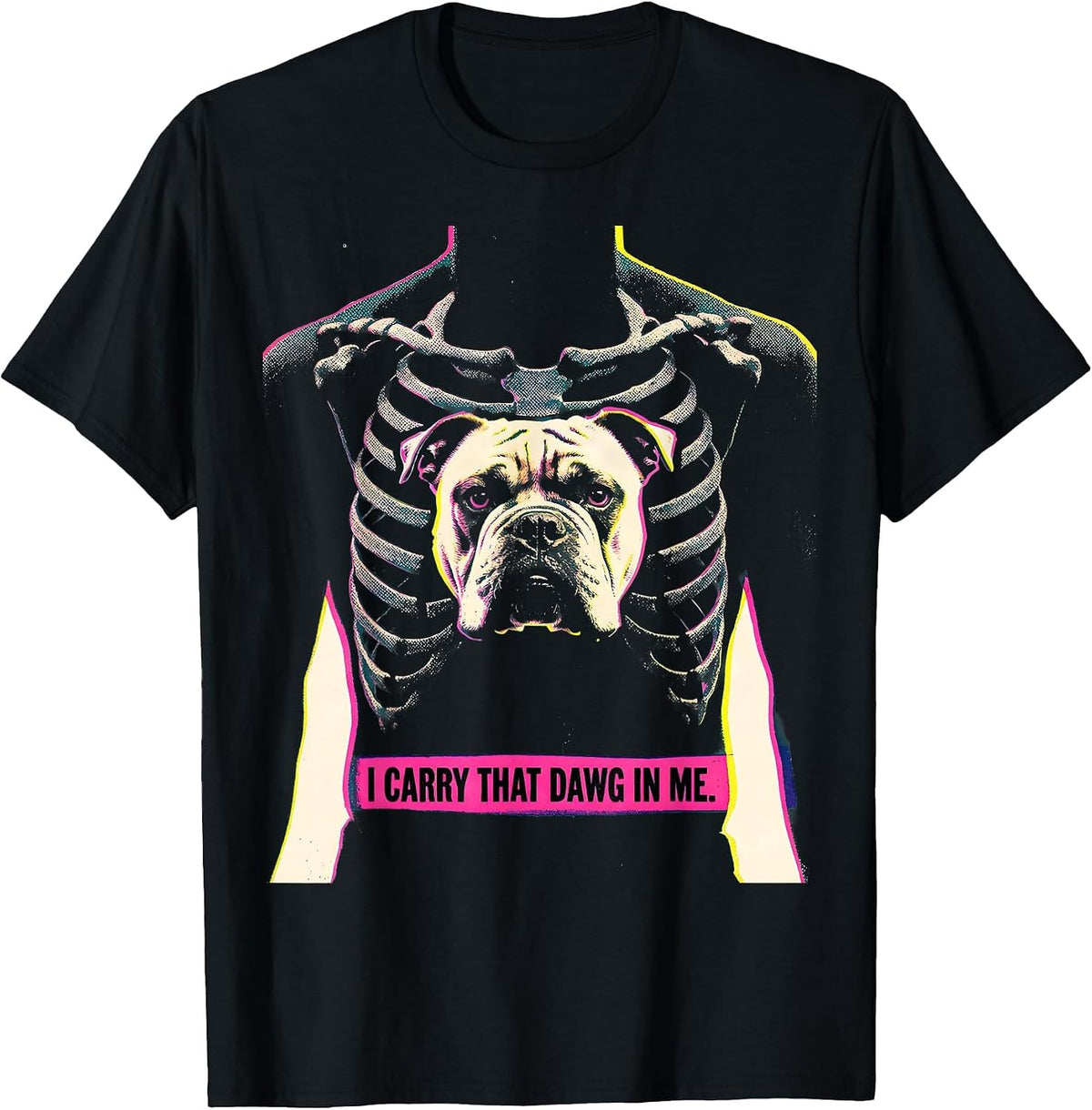 Men's I Carry That Dawg In Me Funny Pitbull Alpha Male Meme Humor T-Shirt - Black