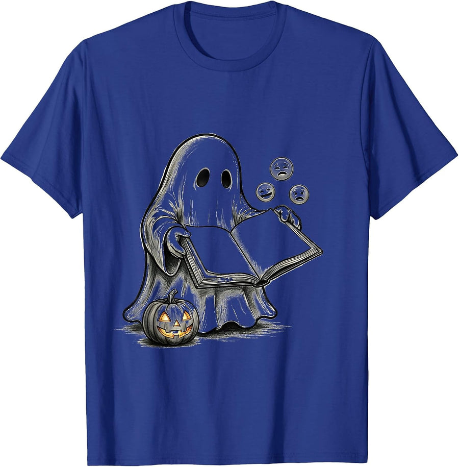 Friendly Ghost Mental Health Awareness School Counselor T-Shirt - Royal Blue