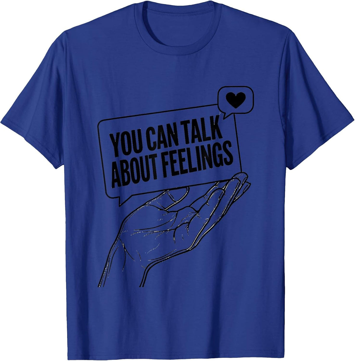 Men's You Can Talk About Feelings Mental Health Counselor T-Shirt - Royal Blue